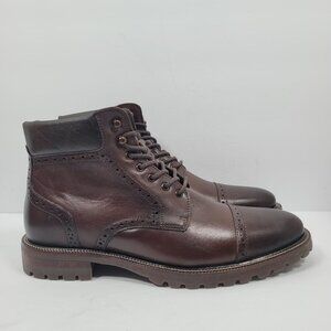 Johnston & Murphy Stratford Cap Toe Men's Mahogany Boots 59-3234 US size 8M